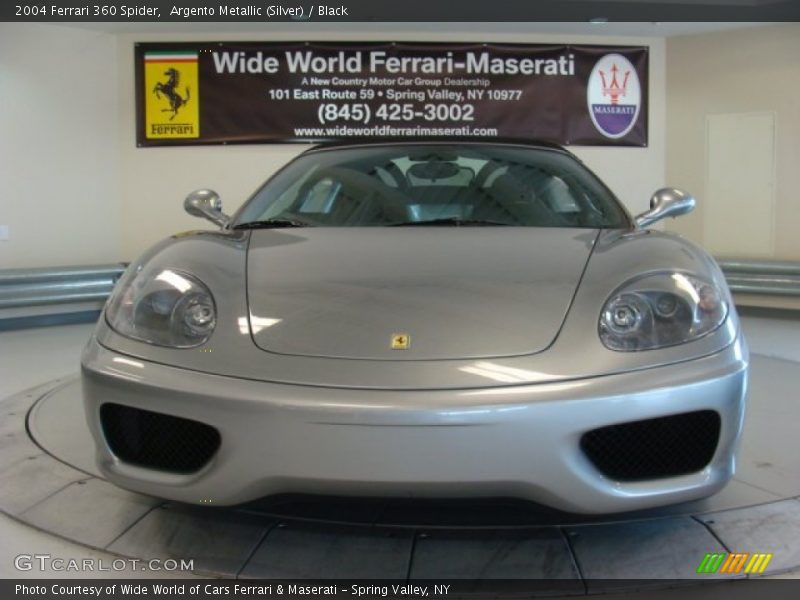 Argento Metallic (Silver) / Black 2004 Ferrari 360 Spider