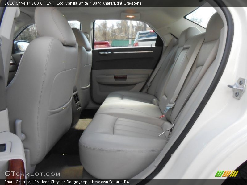 Cool Vanilla White / Dark Khaki/Light Graystone 2010 Chrysler 300 C HEMI