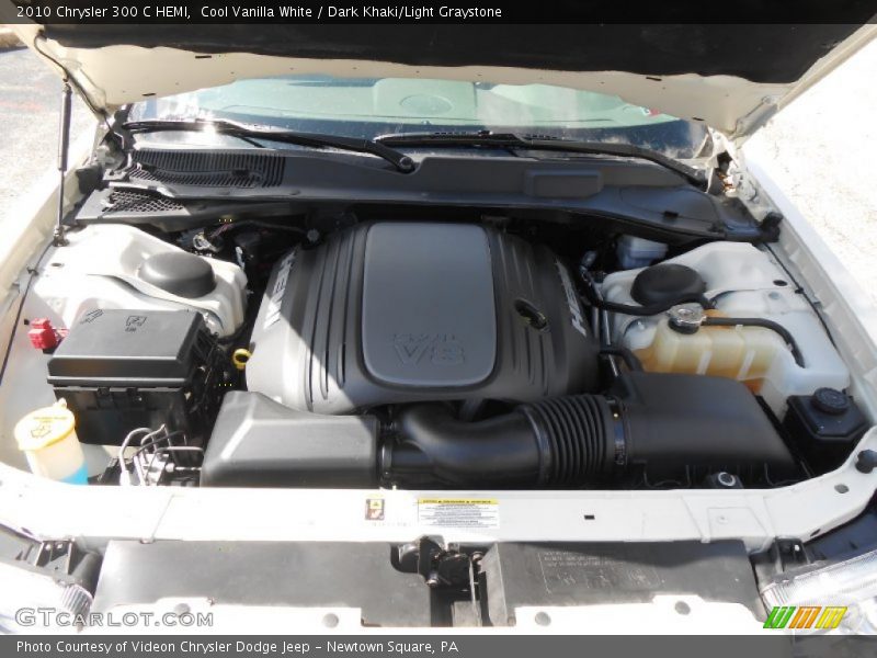 Cool Vanilla White / Dark Khaki/Light Graystone 2010 Chrysler 300 C HEMI