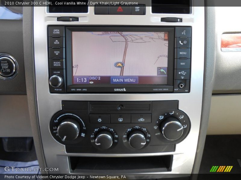 Cool Vanilla White / Dark Khaki/Light Graystone 2010 Chrysler 300 C HEMI