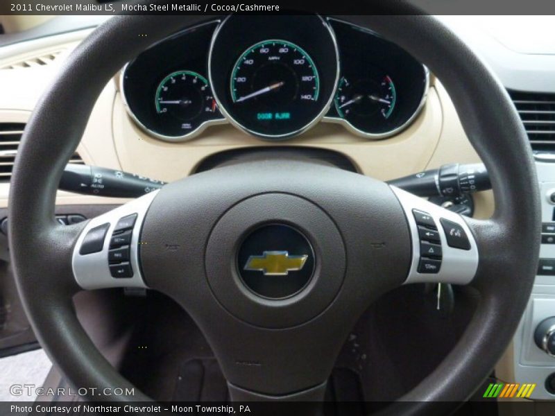 Mocha Steel Metallic / Cocoa/Cashmere 2011 Chevrolet Malibu LS