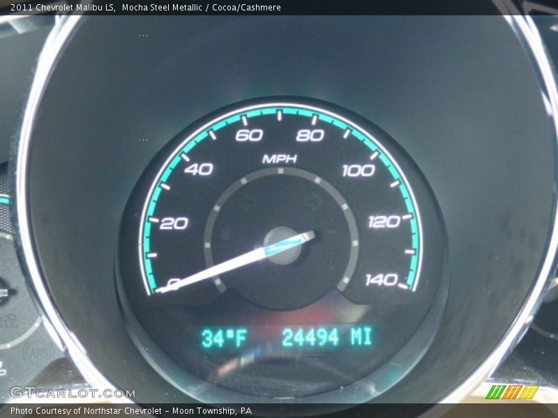 Mocha Steel Metallic / Cocoa/Cashmere 2011 Chevrolet Malibu LS