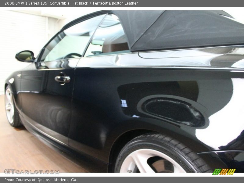 Jet Black / Terracotta Boston Leather 2008 BMW 1 Series 135i Convertible