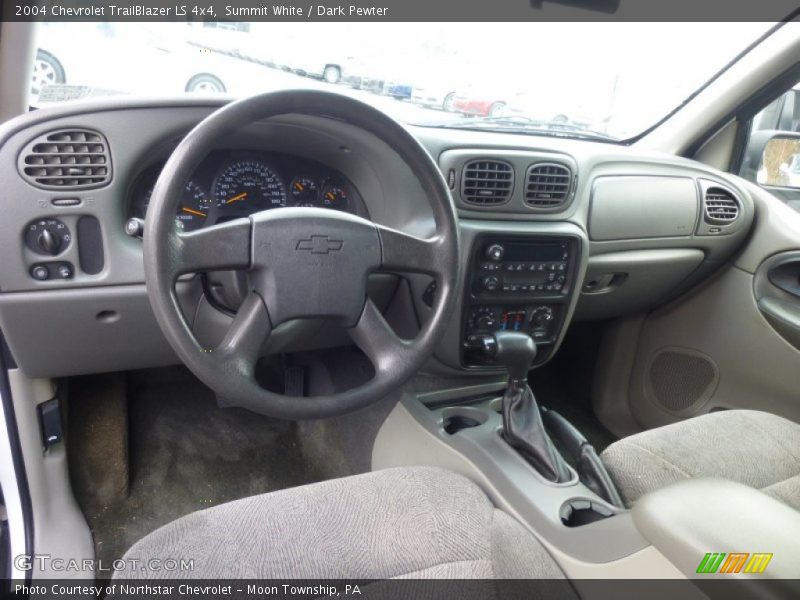 Summit White / Dark Pewter 2004 Chevrolet TrailBlazer LS 4x4