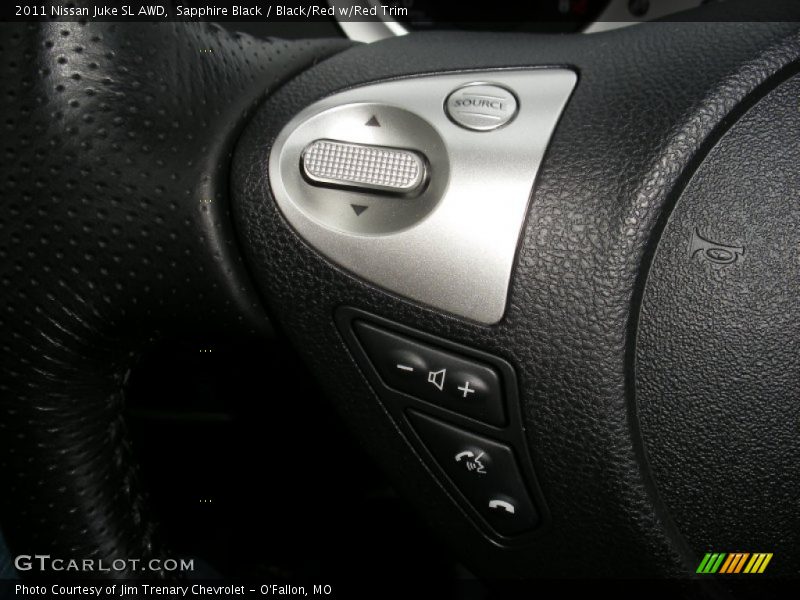 Sapphire Black / Black/Red w/Red Trim 2011 Nissan Juke SL AWD