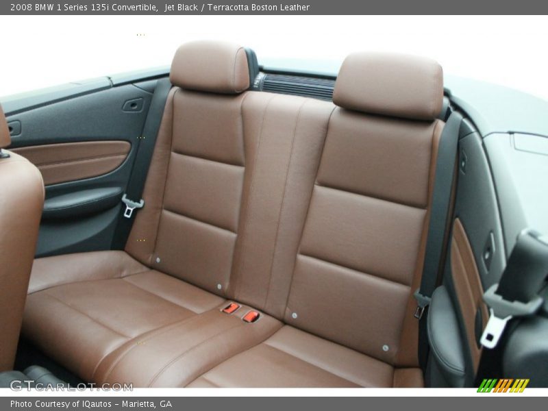 Jet Black / Terracotta Boston Leather 2008 BMW 1 Series 135i Convertible