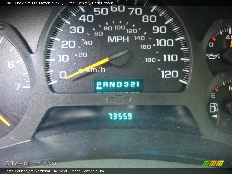 Summit White / Dark Pewter 2004 Chevrolet TrailBlazer LS 4x4