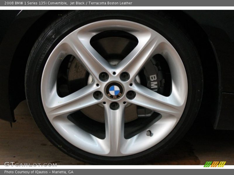 Jet Black / Terracotta Boston Leather 2008 BMW 1 Series 135i Convertible