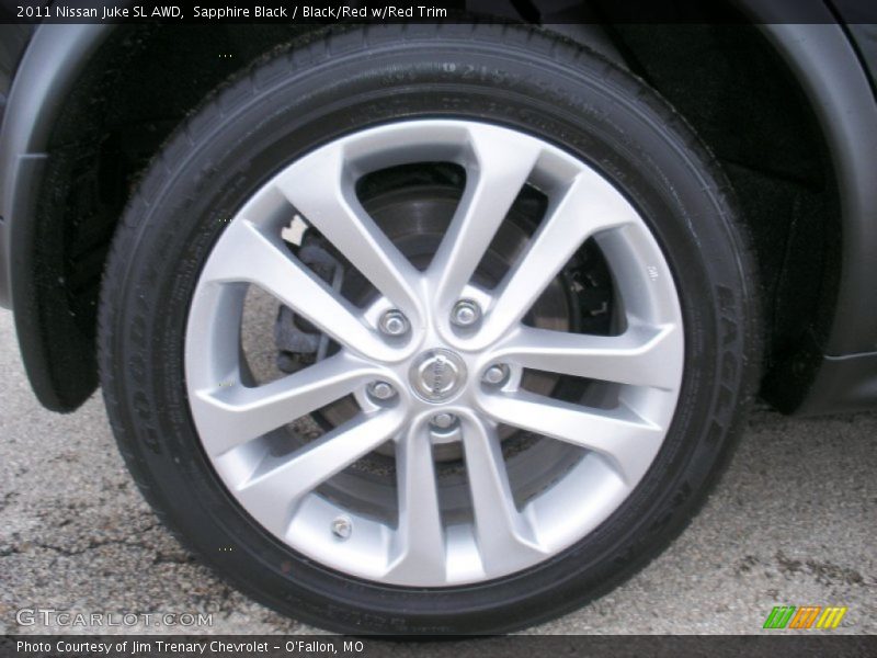 Sapphire Black / Black/Red w/Red Trim 2011 Nissan Juke SL AWD