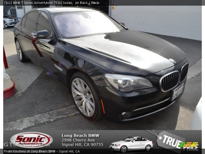 Jet Black / Black 2011 BMW 7 Series ActiveHybrid 750Li Sedan