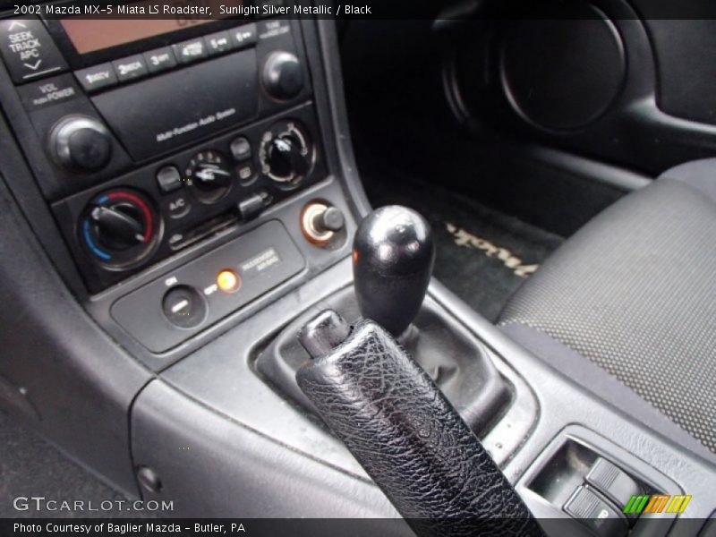 Sunlight Silver Metallic / Black 2002 Mazda MX-5 Miata LS Roadster