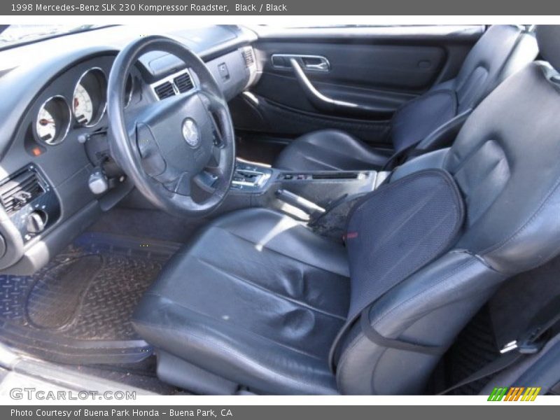 Black / Black 1998 Mercedes-Benz SLK 230 Kompressor Roadster