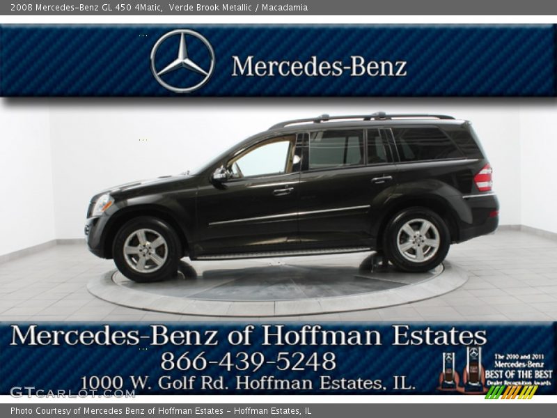 Verde Brook Metallic / Macadamia 2008 Mercedes-Benz GL 450 4Matic
