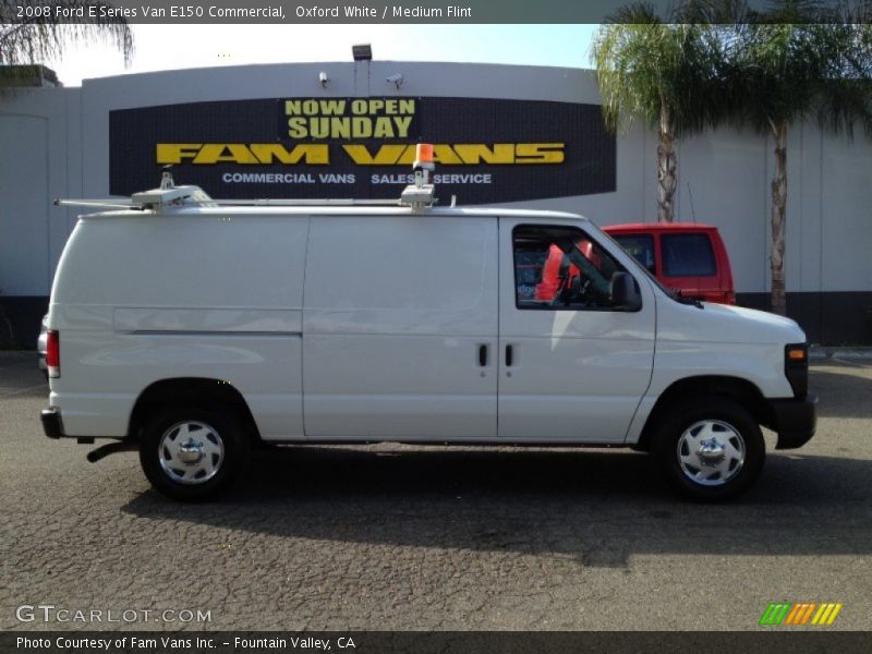 Oxford White / Medium Flint 2008 Ford E Series Van E150 Commercial