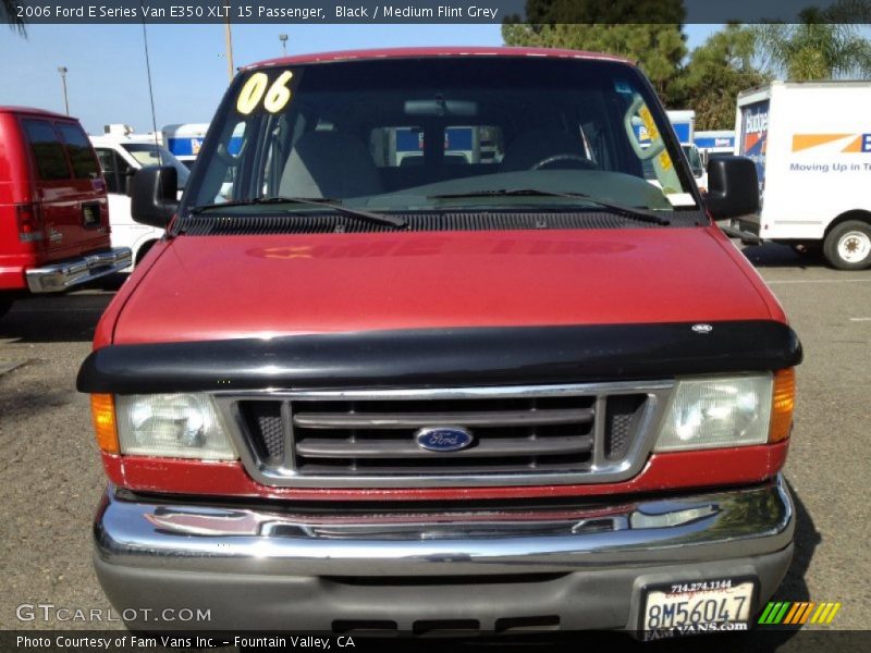 Black / Medium Flint Grey 2006 Ford E Series Van E350 XLT 15 Passenger