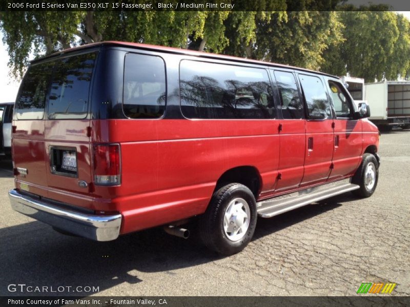 Black / Medium Flint Grey 2006 Ford E Series Van E350 XLT 15 Passenger