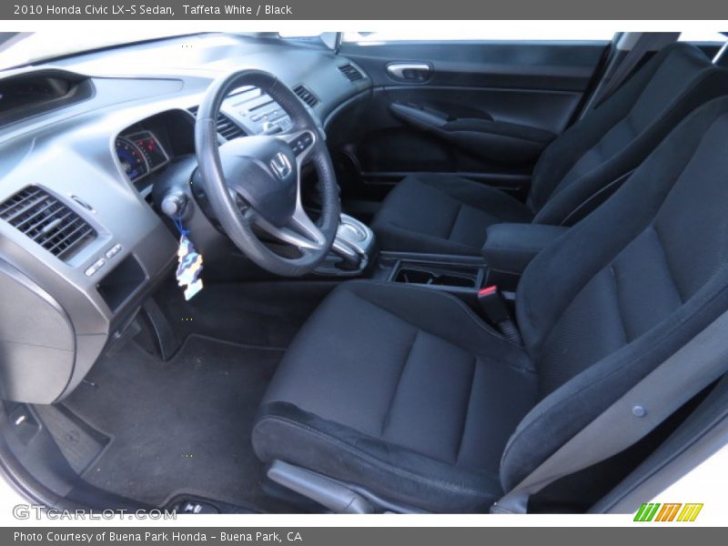 Taffeta White / Black 2010 Honda Civic LX-S Sedan