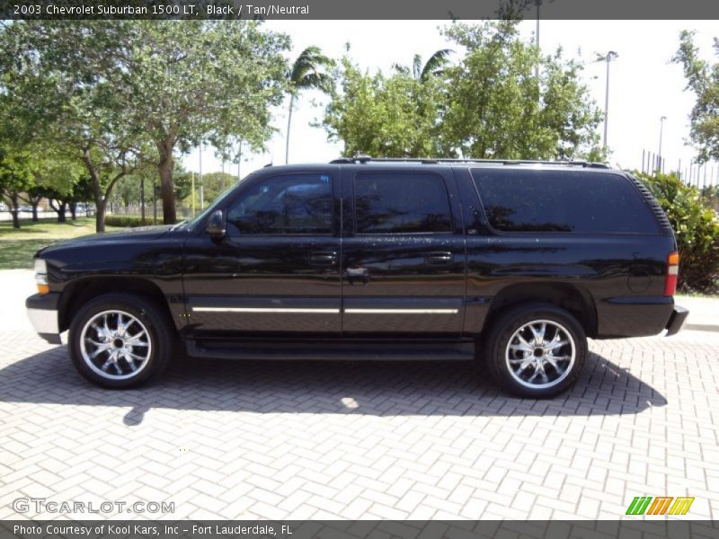 Black / Tan/Neutral 2003 Chevrolet Suburban 1500 LT