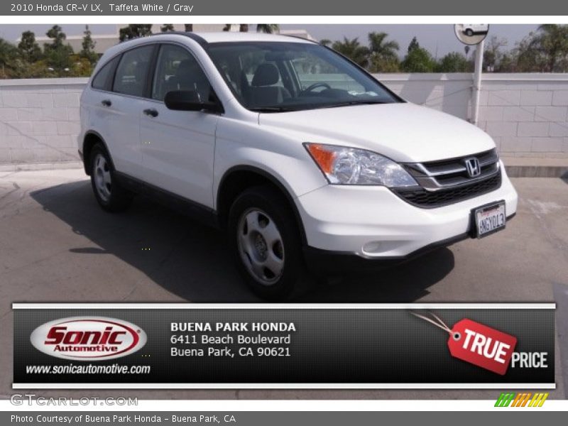 Taffeta White / Gray 2010 Honda CR-V LX