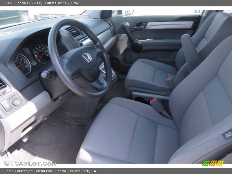 Taffeta White / Gray 2010 Honda CR-V LX