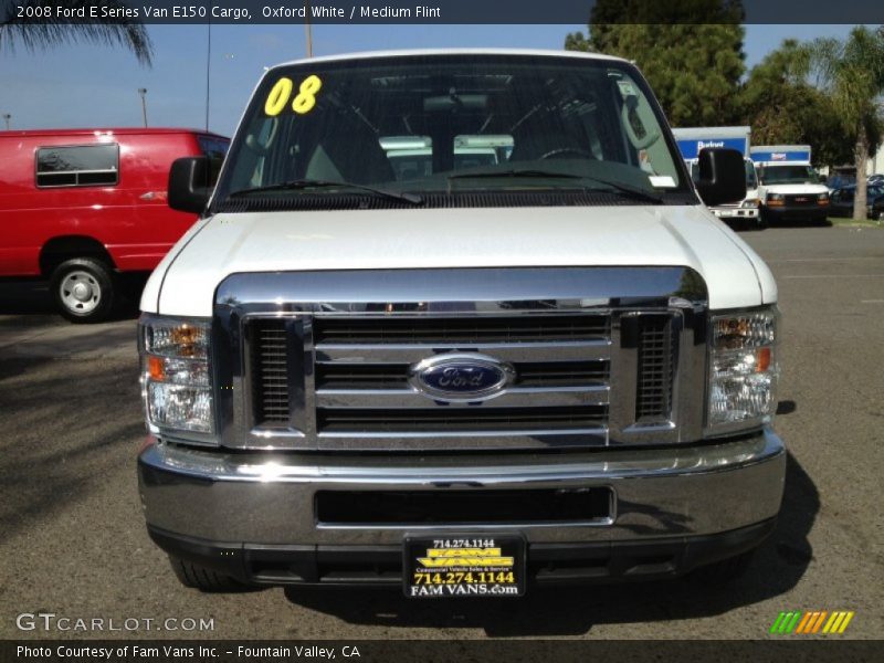 Oxford White / Medium Flint 2008 Ford E Series Van E150 Cargo