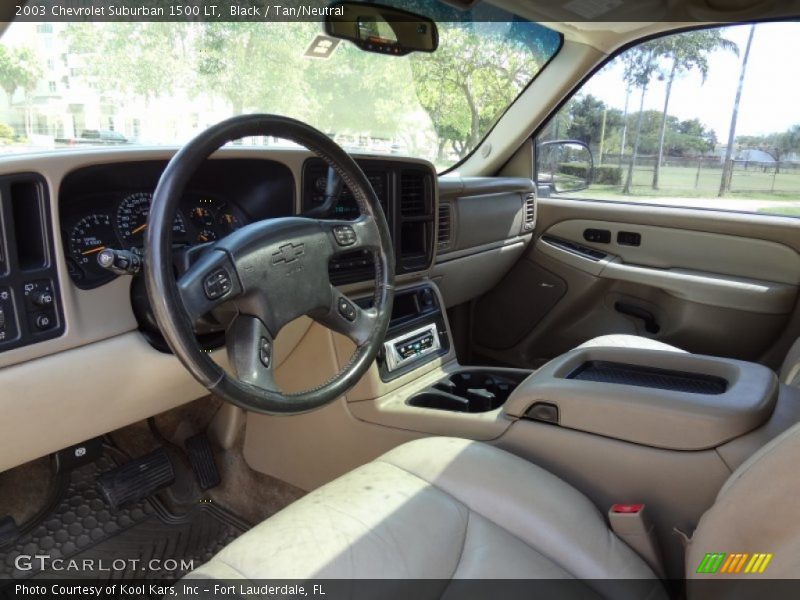 Black / Tan/Neutral 2003 Chevrolet Suburban 1500 LT