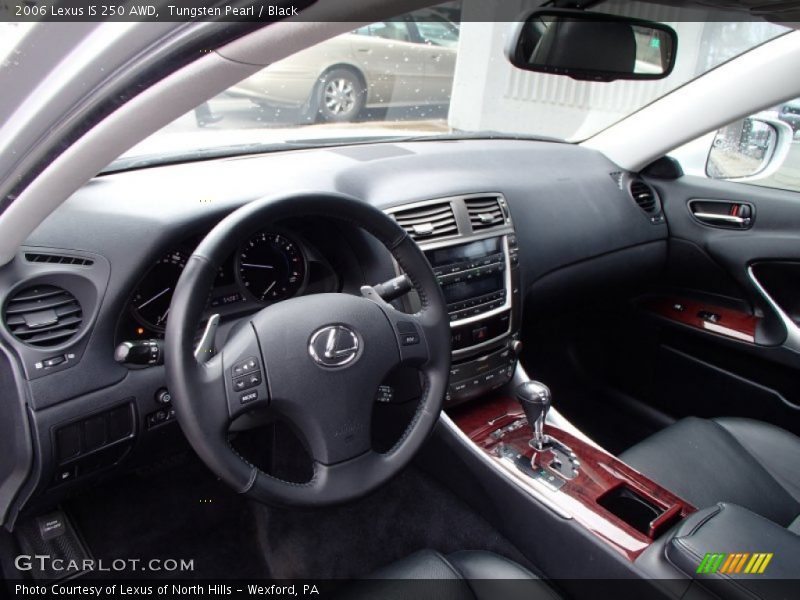 Tungsten Pearl / Black 2006 Lexus IS 250 AWD