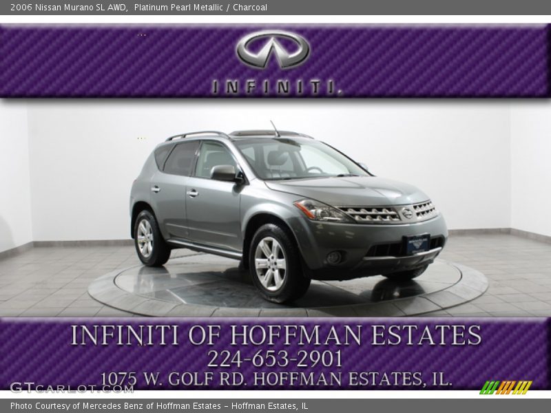 Platinum Pearl Metallic / Charcoal 2006 Nissan Murano SL AWD