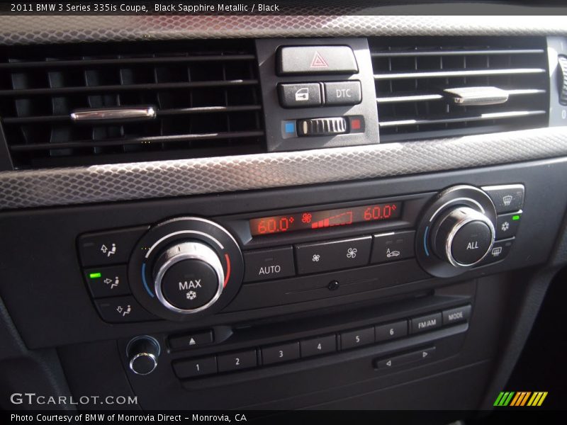 Controls of 2011 3 Series 335is Coupe