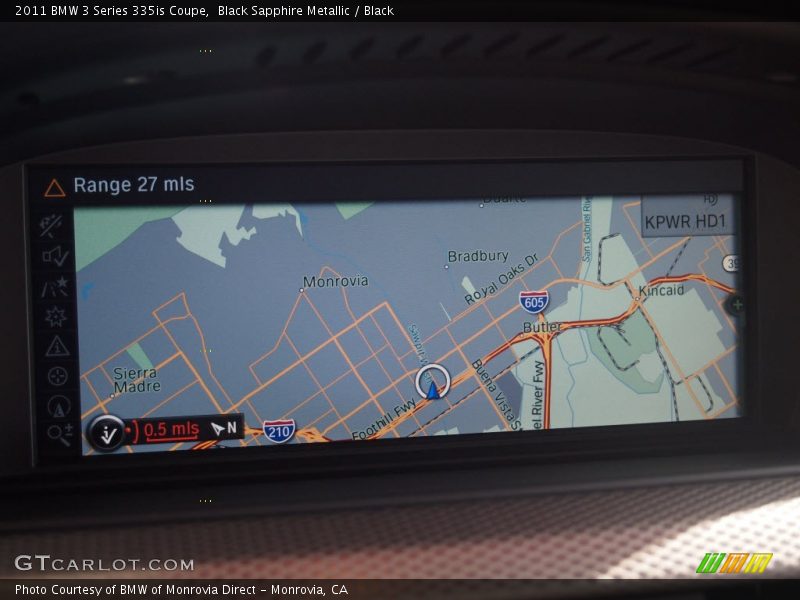 Navigation of 2011 3 Series 335is Coupe