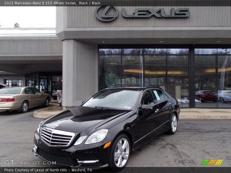 Black / Black 2013 Mercedes-Benz E 350 4Matic Sedan