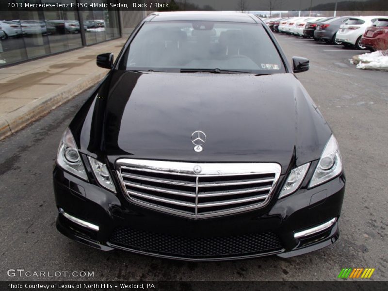 Black / Black 2013 Mercedes-Benz E 350 4Matic Sedan