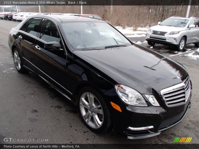 Black / Black 2013 Mercedes-Benz E 350 4Matic Sedan