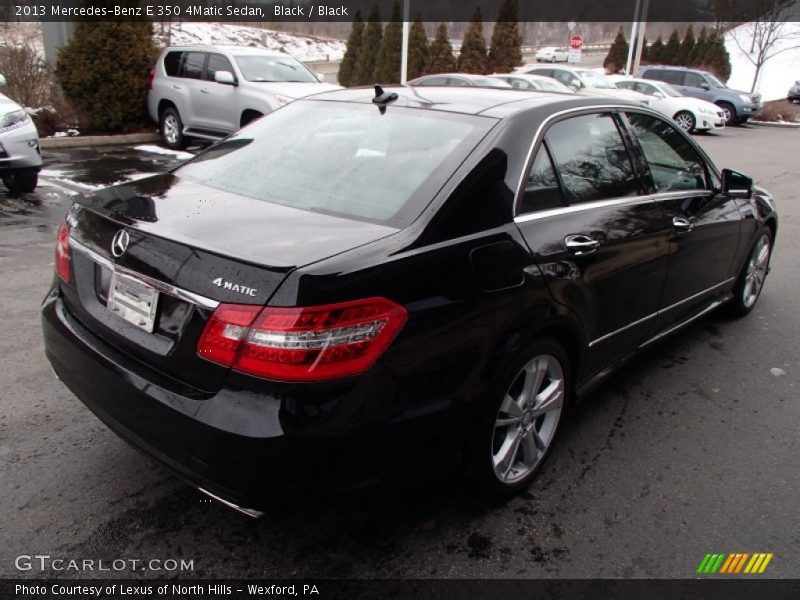 Black / Black 2013 Mercedes-Benz E 350 4Matic Sedan