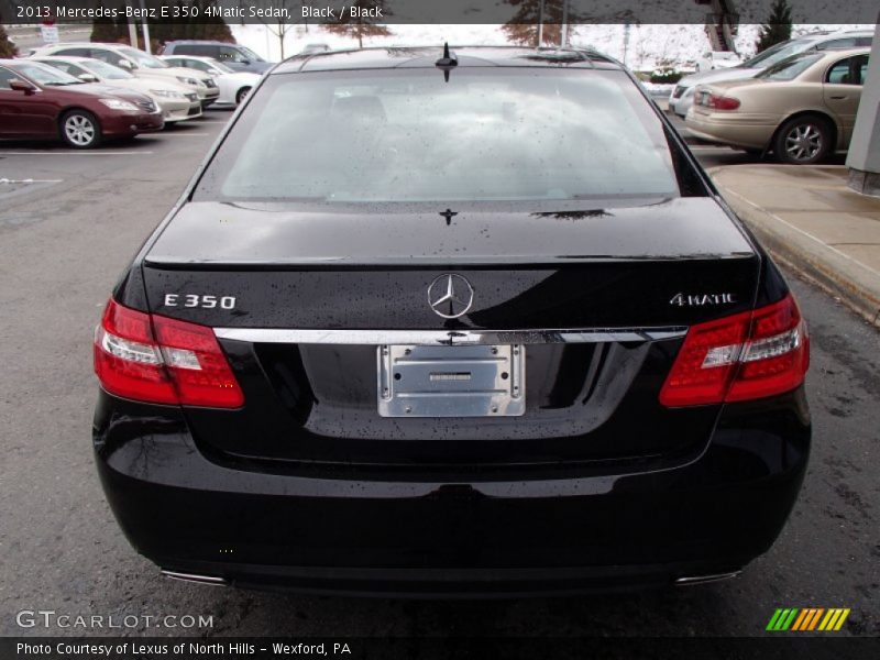 Black / Black 2013 Mercedes-Benz E 350 4Matic Sedan