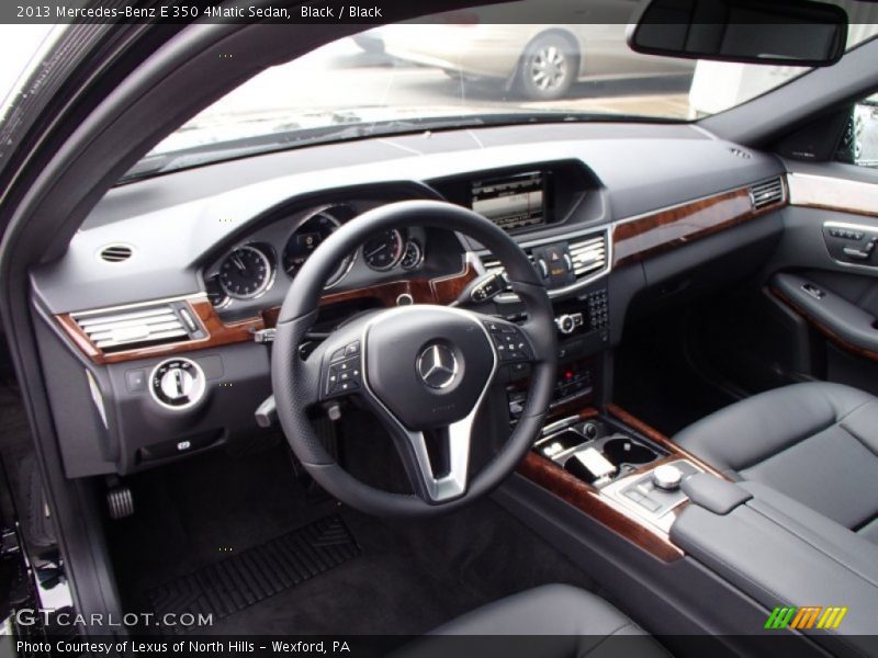 Black / Black 2013 Mercedes-Benz E 350 4Matic Sedan