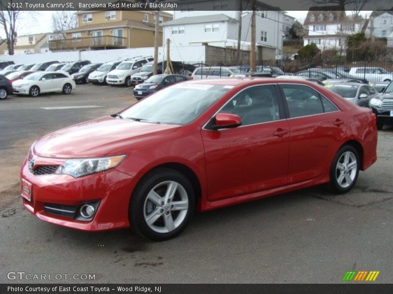 Barcelona Red Metallic / Black/Ash 2012 Toyota Camry SE