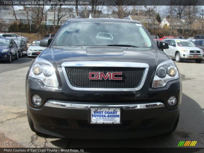 Cyber Gray Metallic / Ebony 2012 GMC Acadia SLE AWD