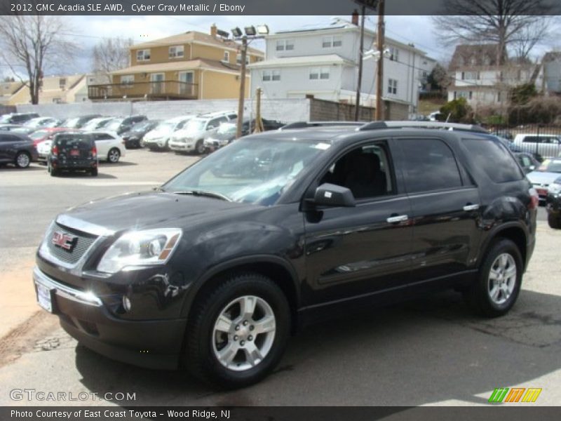 Cyber Gray Metallic / Ebony 2012 GMC Acadia SLE AWD