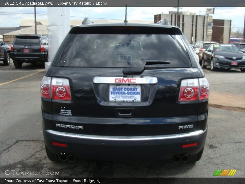Cyber Gray Metallic / Ebony 2012 GMC Acadia SLE AWD