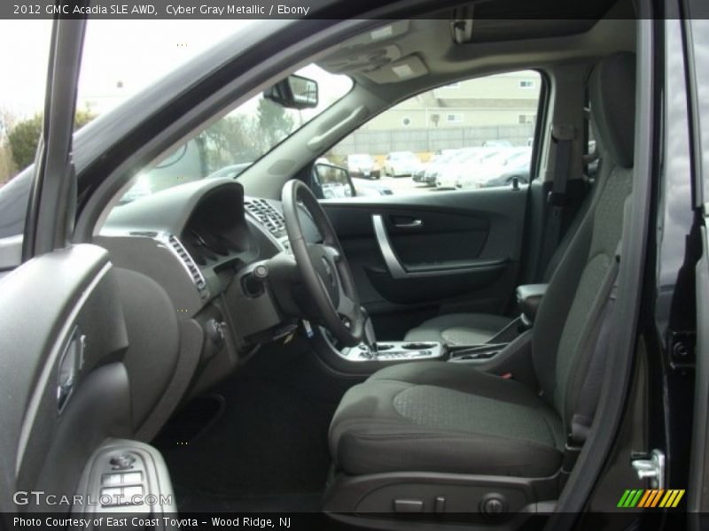 Cyber Gray Metallic / Ebony 2012 GMC Acadia SLE AWD