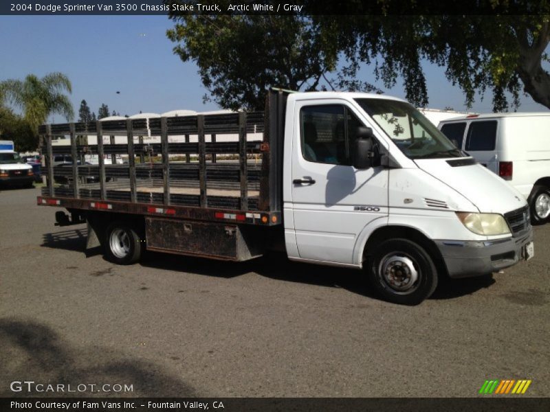 Front 3/4 View of 2004 Sprinter Van 3500 Chassis Stake Truck