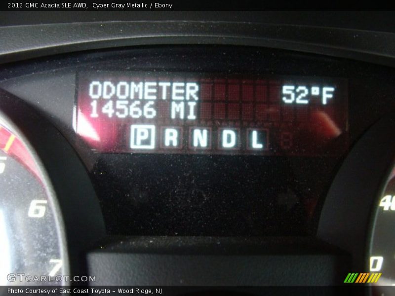 Cyber Gray Metallic / Ebony 2012 GMC Acadia SLE AWD