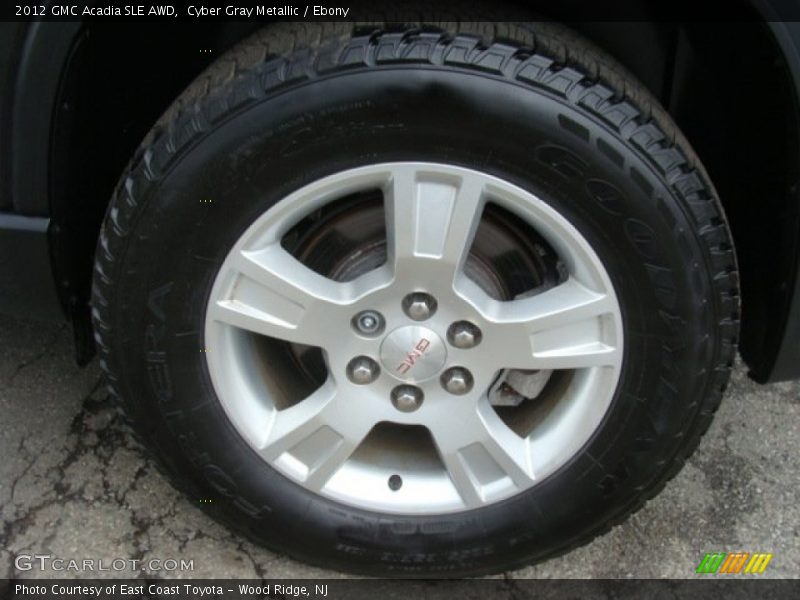 Cyber Gray Metallic / Ebony 2012 GMC Acadia SLE AWD