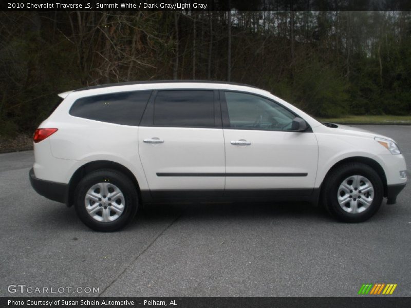 Summit White / Dark Gray/Light Gray 2010 Chevrolet Traverse LS