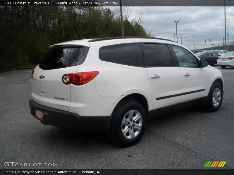 Summit White / Dark Gray/Light Gray 2010 Chevrolet Traverse LS
