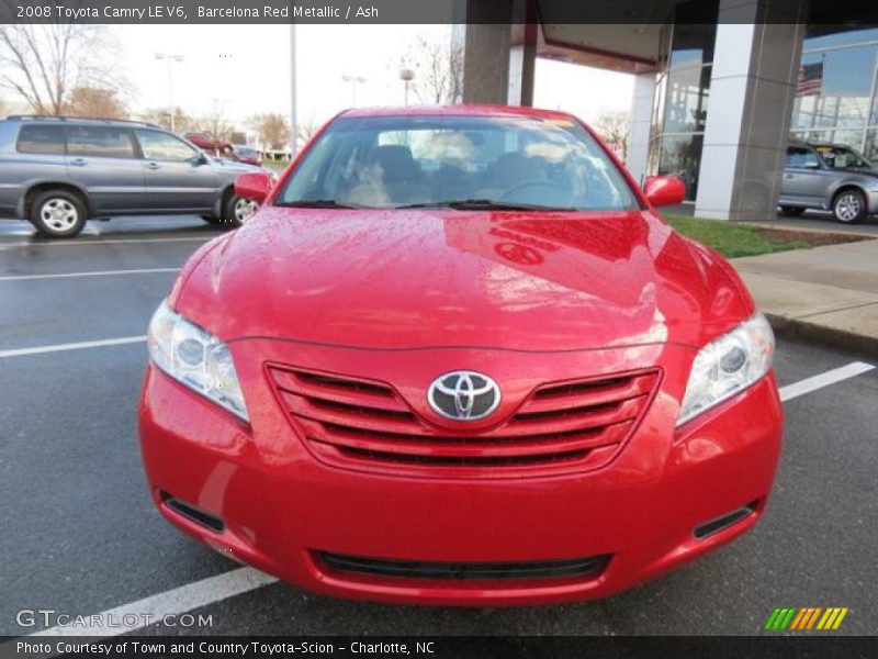 Barcelona Red Metallic / Ash 2008 Toyota Camry LE V6