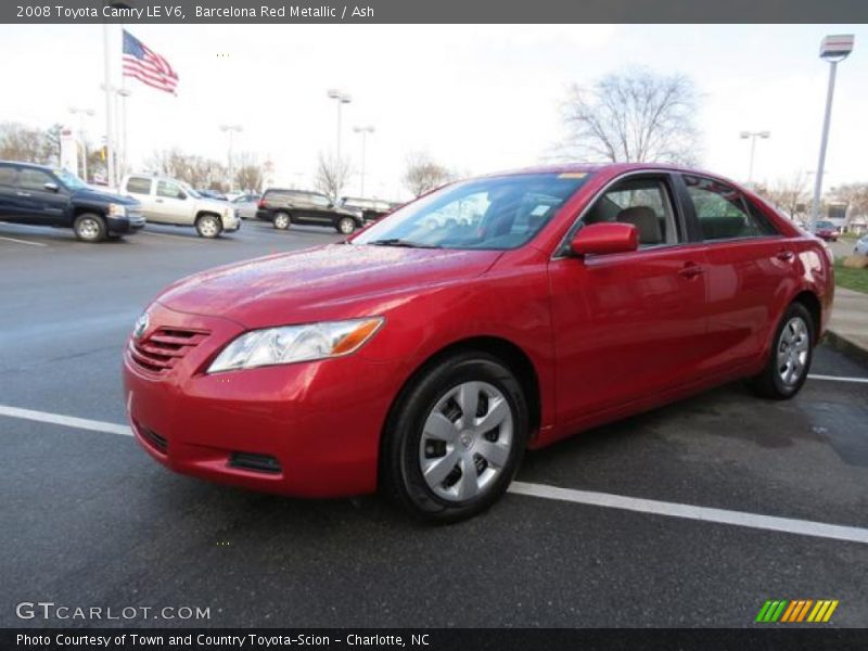 Barcelona Red Metallic / Ash 2008 Toyota Camry LE V6