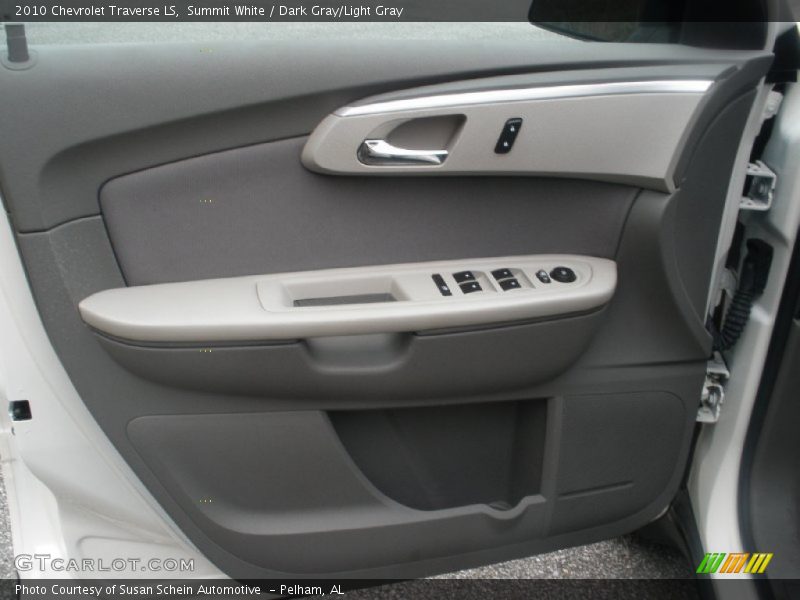 Summit White / Dark Gray/Light Gray 2010 Chevrolet Traverse LS
