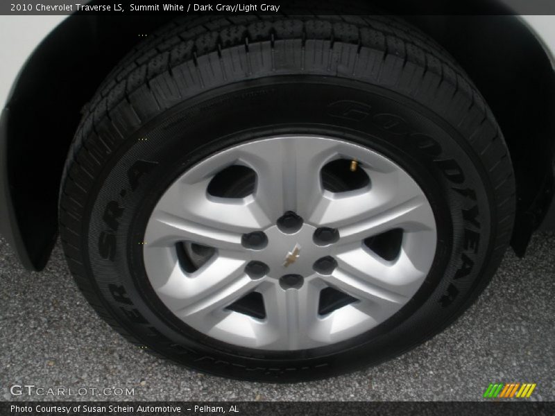 Summit White / Dark Gray/Light Gray 2010 Chevrolet Traverse LS